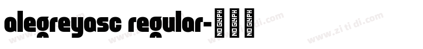 alegreyasc regular字体转换
